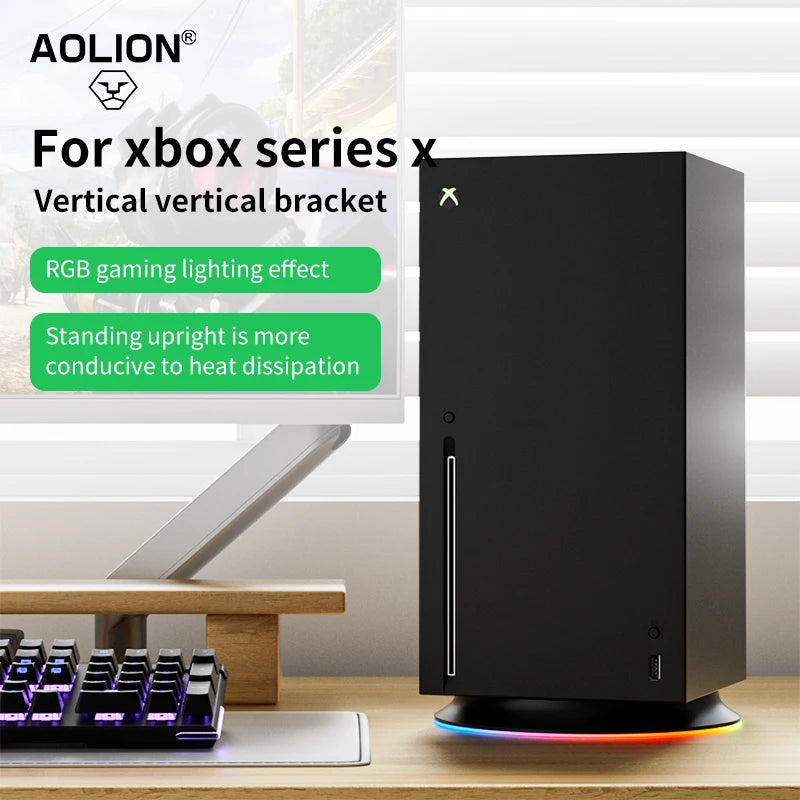 Vertical Cooling Stand Holder For Console Series X Console RGB Base
