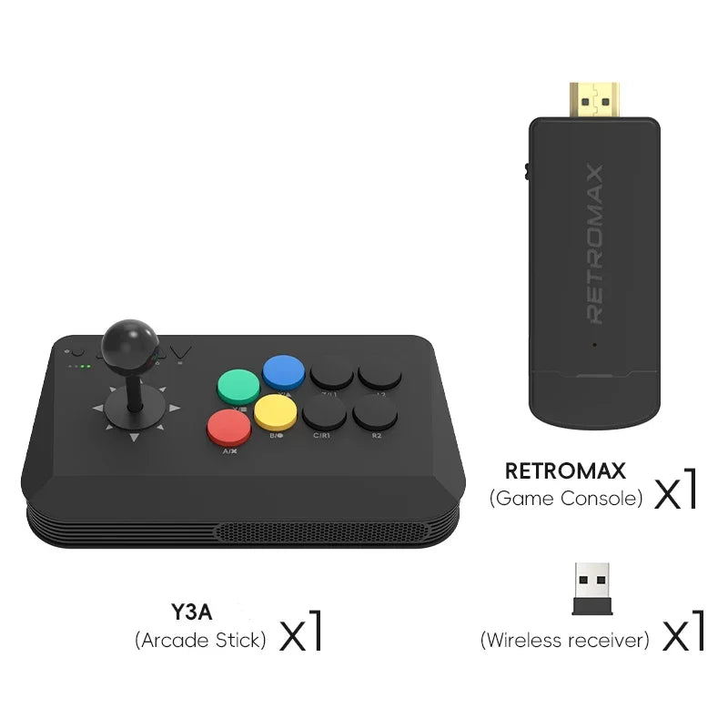 Wireless Y3A Max Arcade Stick Fight Joystick For PC TV Box
