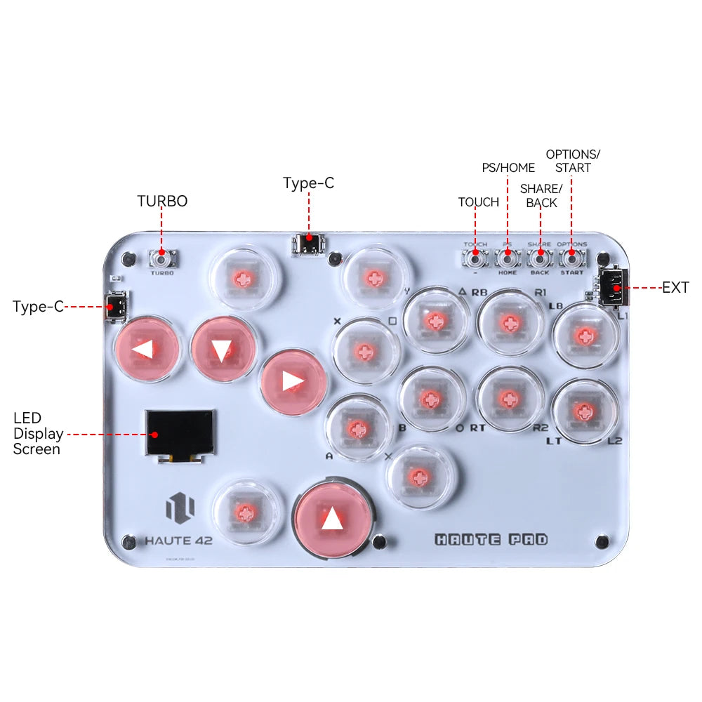 Arcade Hitbox Controller Fight Stick PC Joystick Hitbox Controller