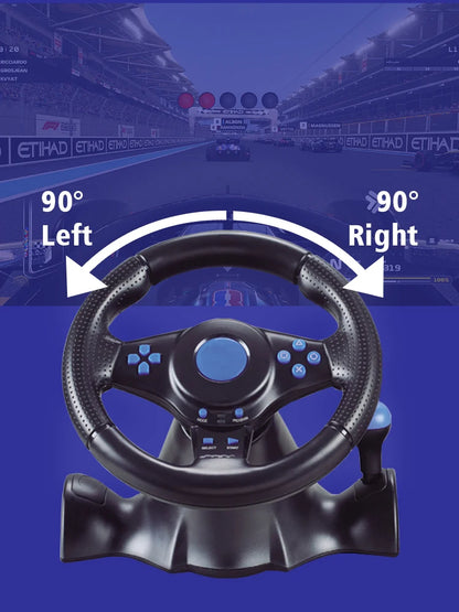 Racing Steering Wheel Vibration Controller 7 In 1 Game Simulation Raci