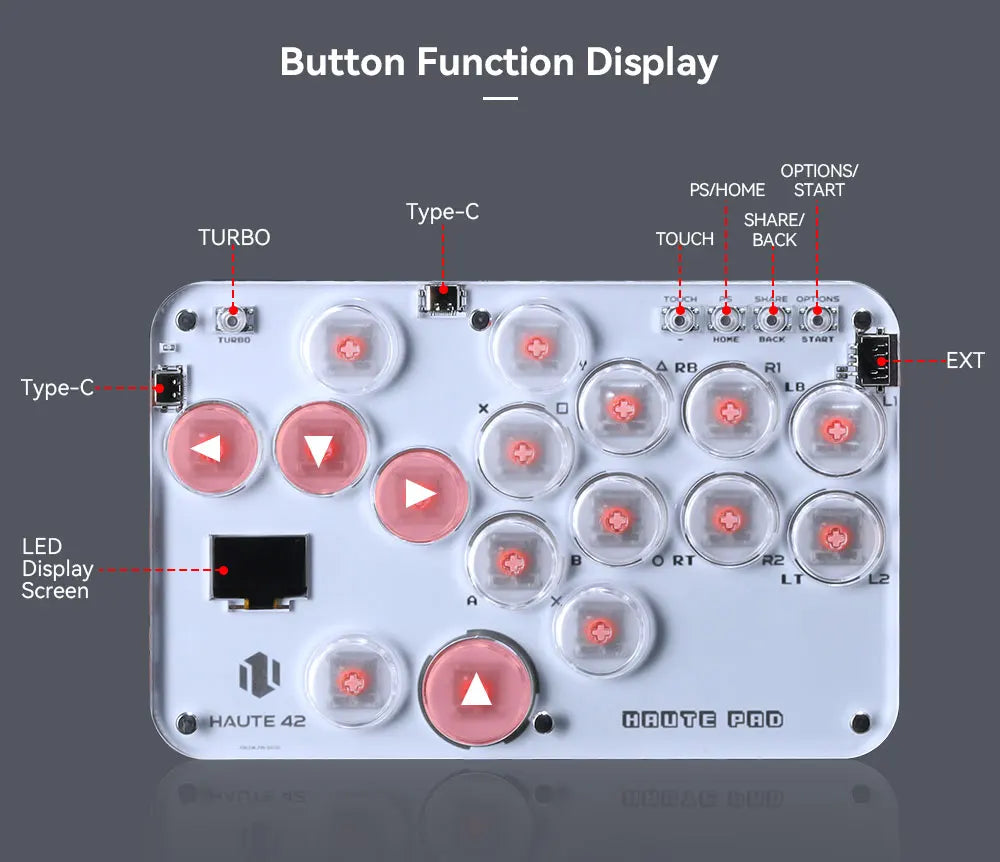 Arcade Hitbox Controller Fight Stick PC Joystick Hitbox Controller