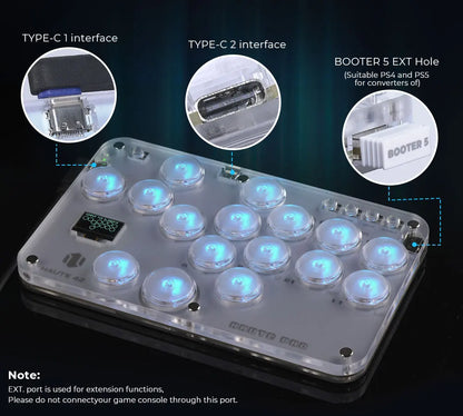 Arcade Hitbox Controller Fight Stick PC Joystick Hitbox Controller