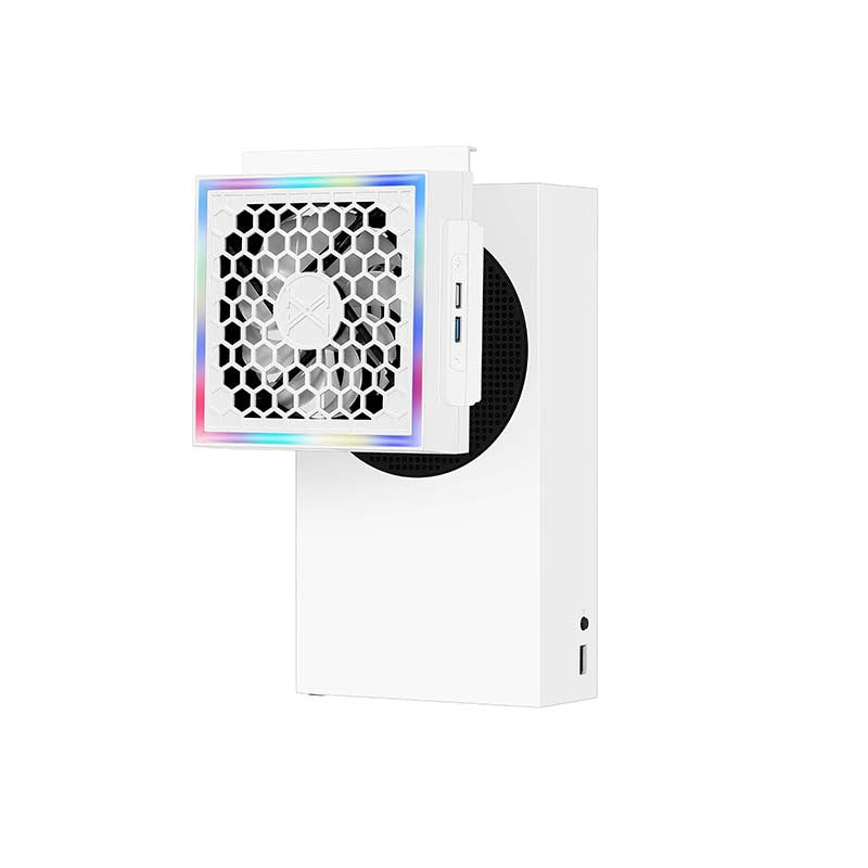 RGB Cooling Fan For Console Series S Console 3 Gears 5V 2.4A With 2