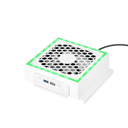 RGB Cooling Fan For Console Series S Console 3 Gears 5V 2.4A With 2