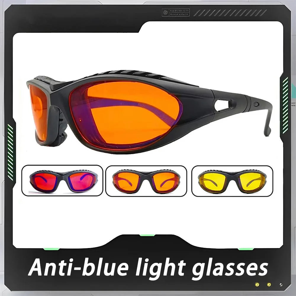 Red Lens，orange Lens 100% Blue Light Blocking Goggles Glasses Game