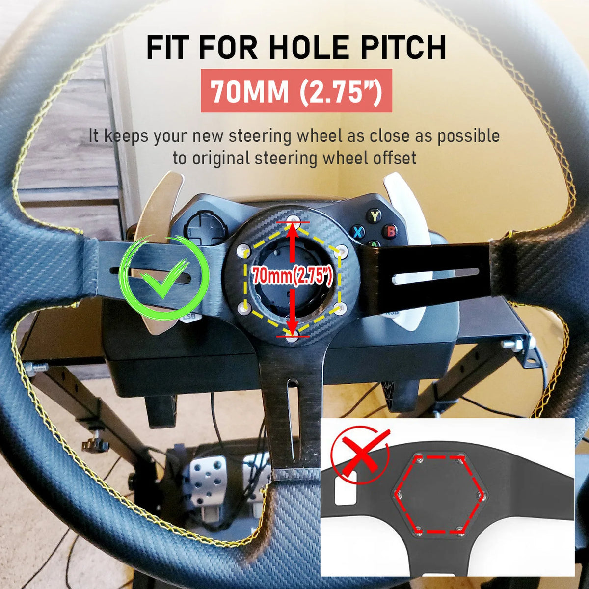 For Gaming Auto Sport Drifting Steering Wheels 350mm 1