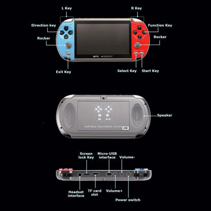 Retro Video Game Console Portable Handheld Gaming Videogame Machine