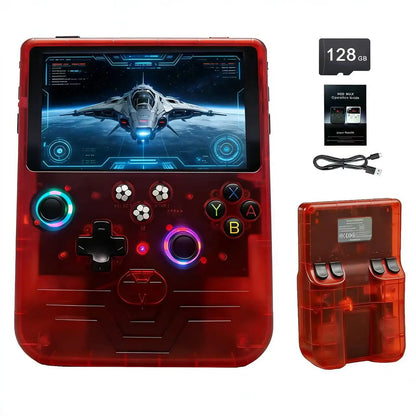 FLLTF MAX Retro Handheld Game Console 6 Inch IPS Screen Mini Retro