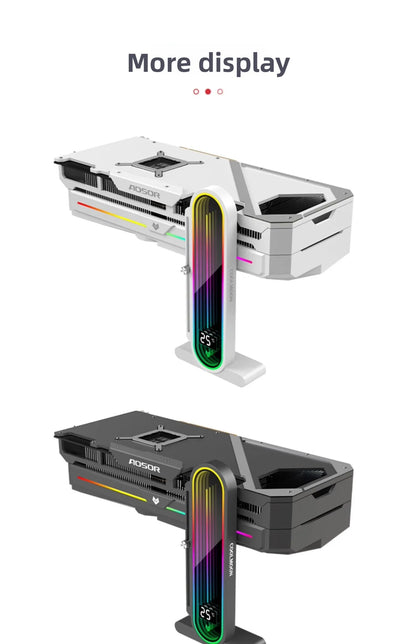 Coolmoon RGB GPU Stand Holder Vertical Aluminum Graphics Card Support