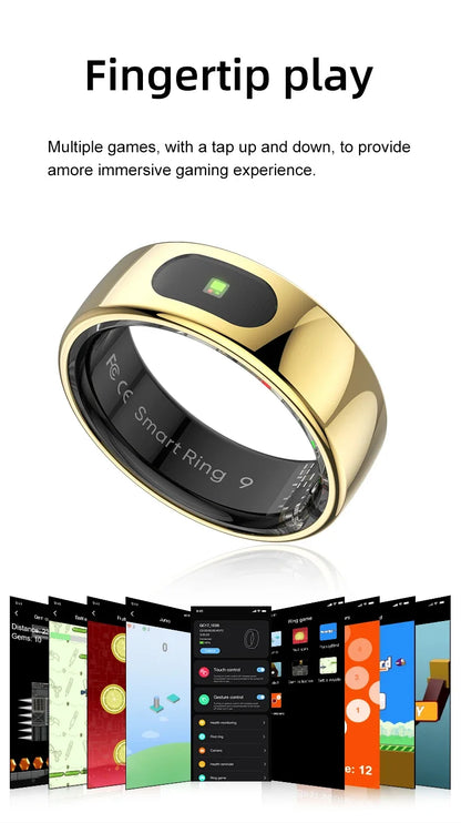 R08 Smart Ring For Men Women Touch Control Function Health Monitor