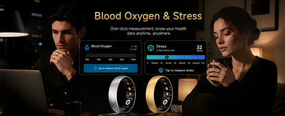 AURA Matt Smart Ring Fitness Sports Health Monitor Sleep Temperature