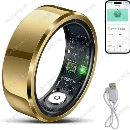 R10 Smart Ring With Charging Dock Box Men Women Health Sleep Heart