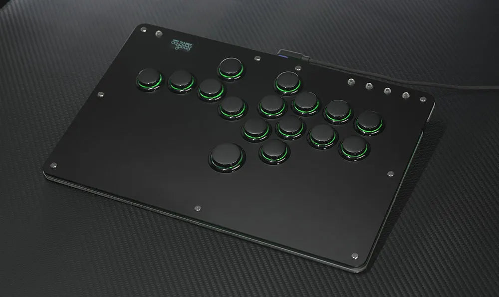 Black Rim Leverless Arcade Controller Hitbox Fightstick Stickless