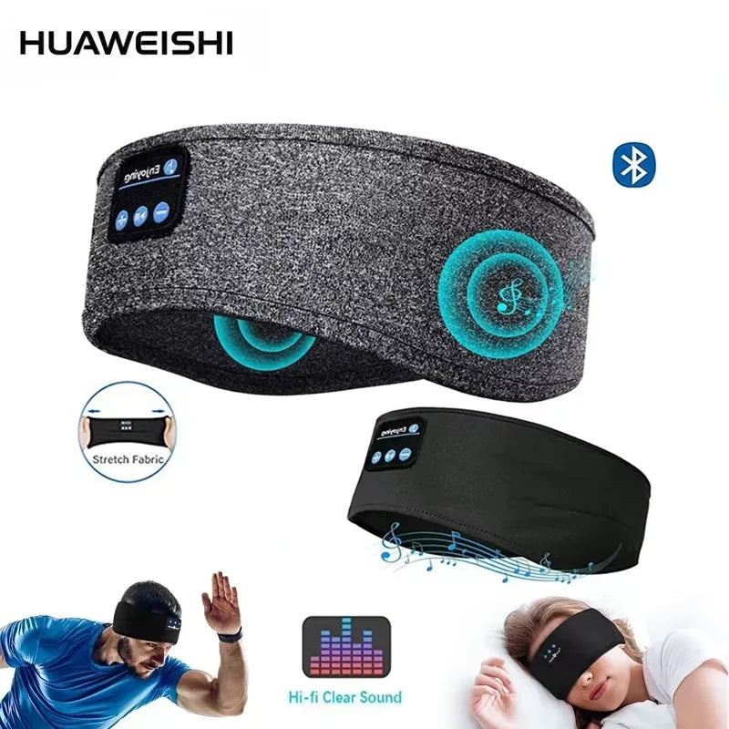 Huaweishi Bluetooth 5.0 Earphones Sports Sleeping Headband Elastic