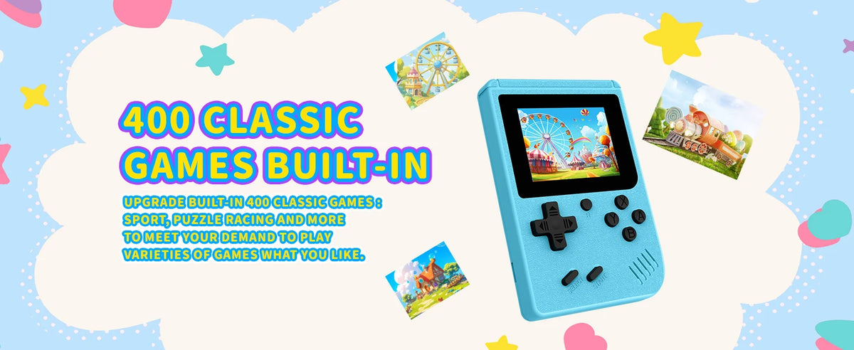 Retro Portable Mini Handheld Video Game Console 8 Bit 3.0 Inch Color