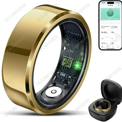 R10 Smart Ring With Charging Dock Box Men Women Health Sleep Heart