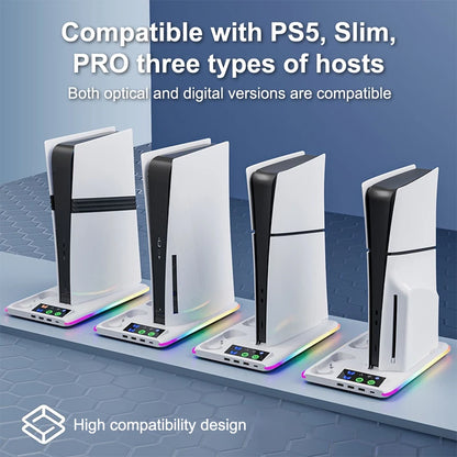 For Console Slim/console Stand Cooling Holder & Controller Charging