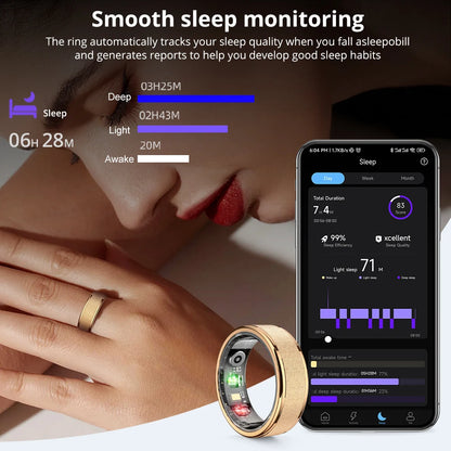 COLMI R10 Smart Ring With Charging Case For Men Women Health And