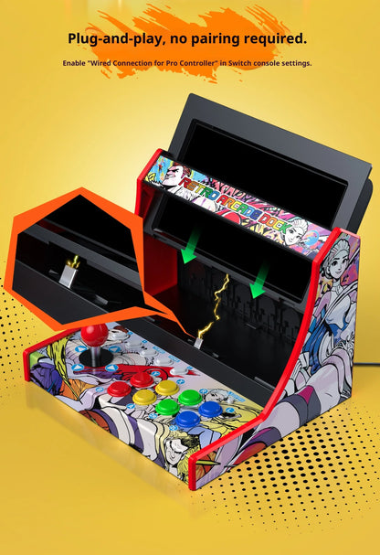 Retro Arcade Fight Stick Dock - Compatible With Console 2 Console &