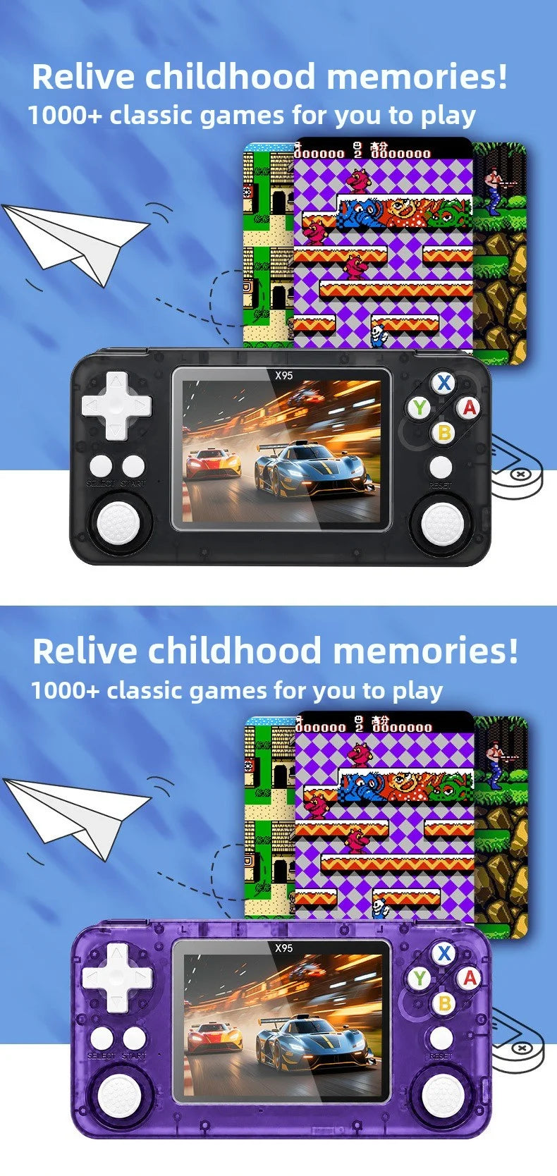 Retro HD Screen Handheld Game Console Mini Arcade Portable PSP
