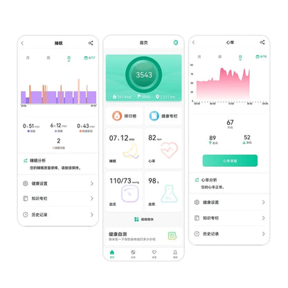 Smart Ring Health Tracker Sleep Monitor 24H Heart Rate Blood Oxygen