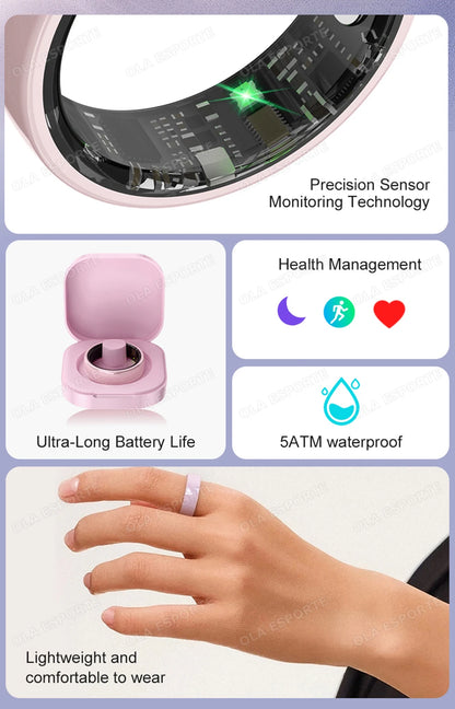 Smart Couple Ring Bluetooth Connection Multiple Sports Modes