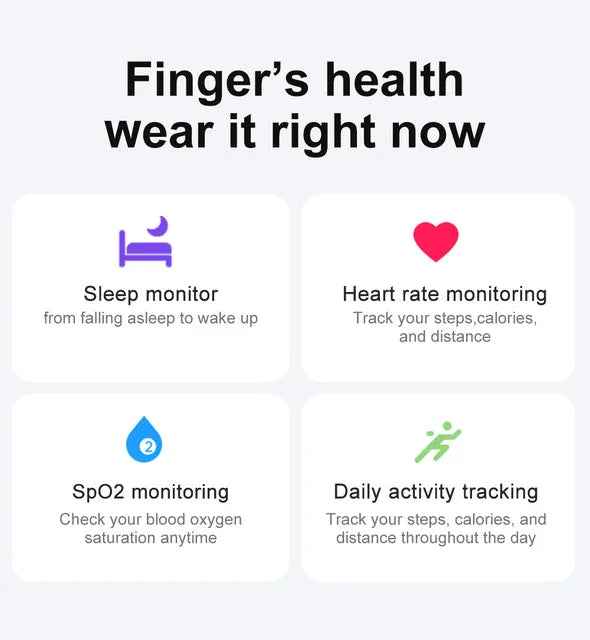Multifunctional Smart Ring Used For Taking Photos Flashing Short