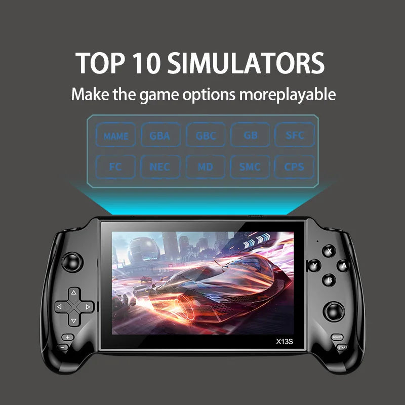 Retro Handheld Game Console 5.5-inch Large Display Portable Player