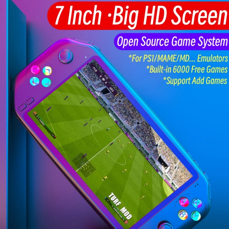 Portable Retro Game Console 7 Inch HD Screen Arcade Video Gaming