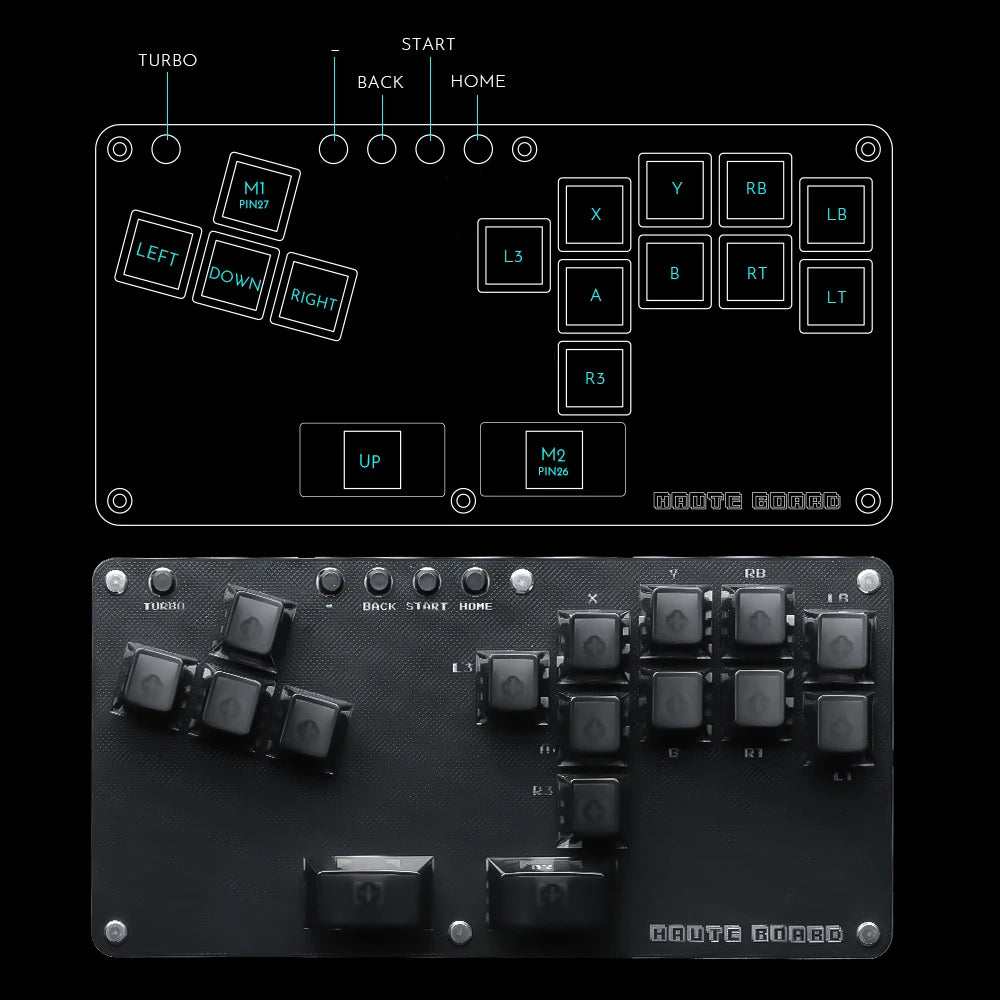 Cosmox Mini Stickless Arcade Controller Fightstick Hitbox For PC