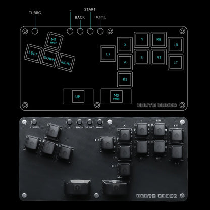 Cosmox Mini Stickless Arcade Controller Fightstick Hitbox For PC