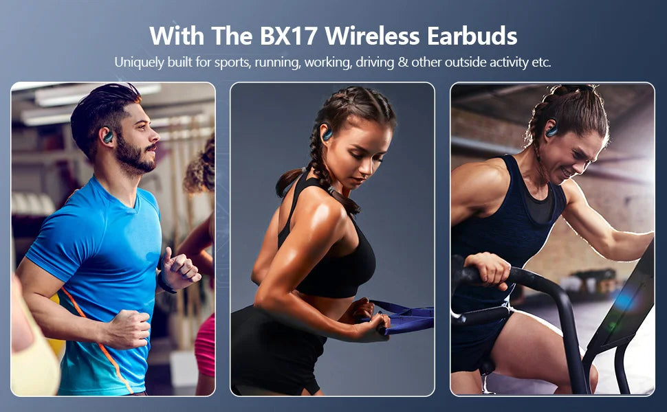 Bluetooth 5.3 Earphones True Wireless Headphones With Mic Button
