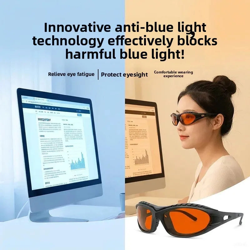 Red Lens，orange Lens 100% Blue Light Blocking Goggles Glasses Game