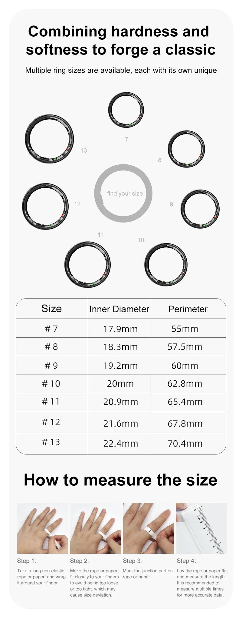R08 Smart Ring For Men Women Touch Control Function Health Monitor