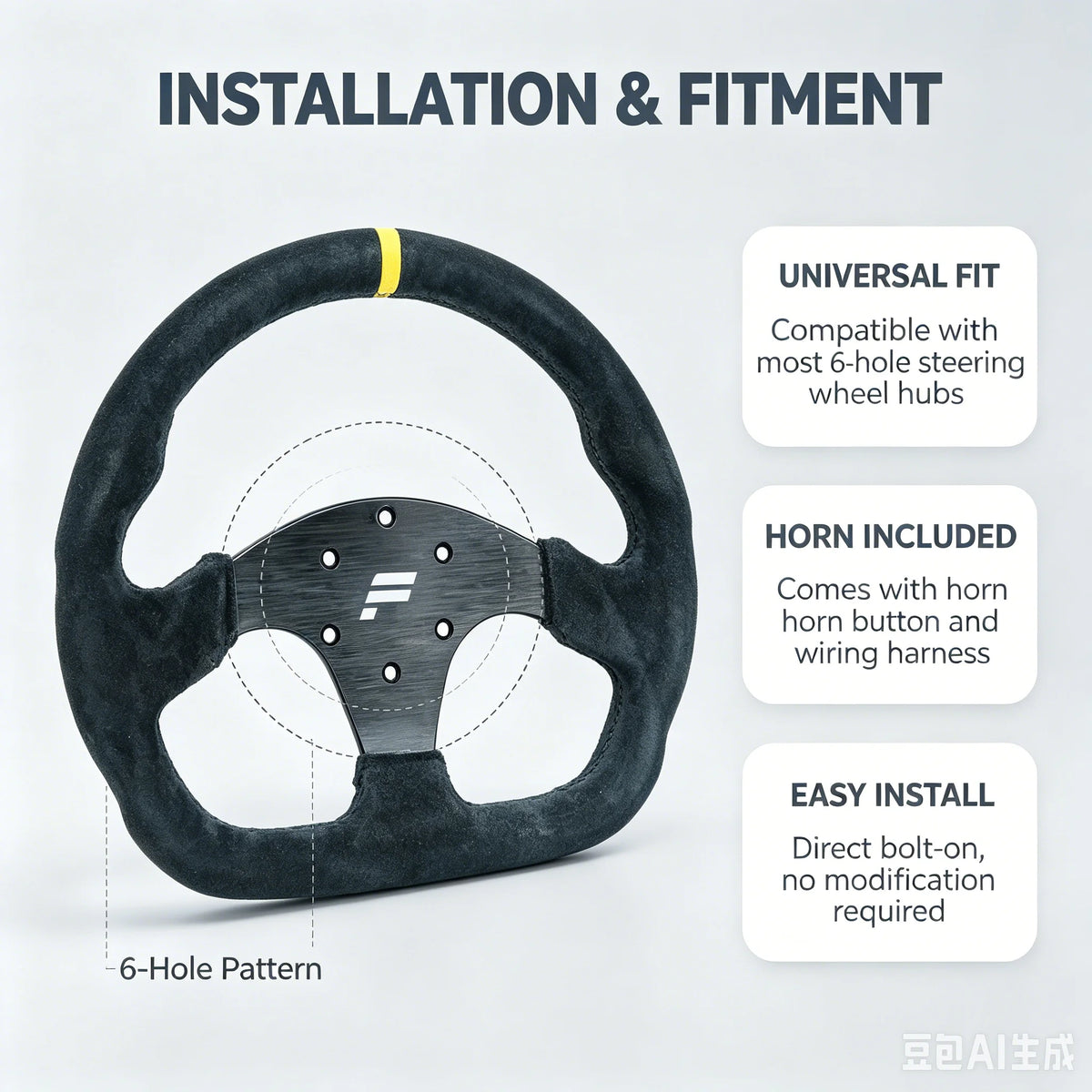 D-shaped Racing Wheel