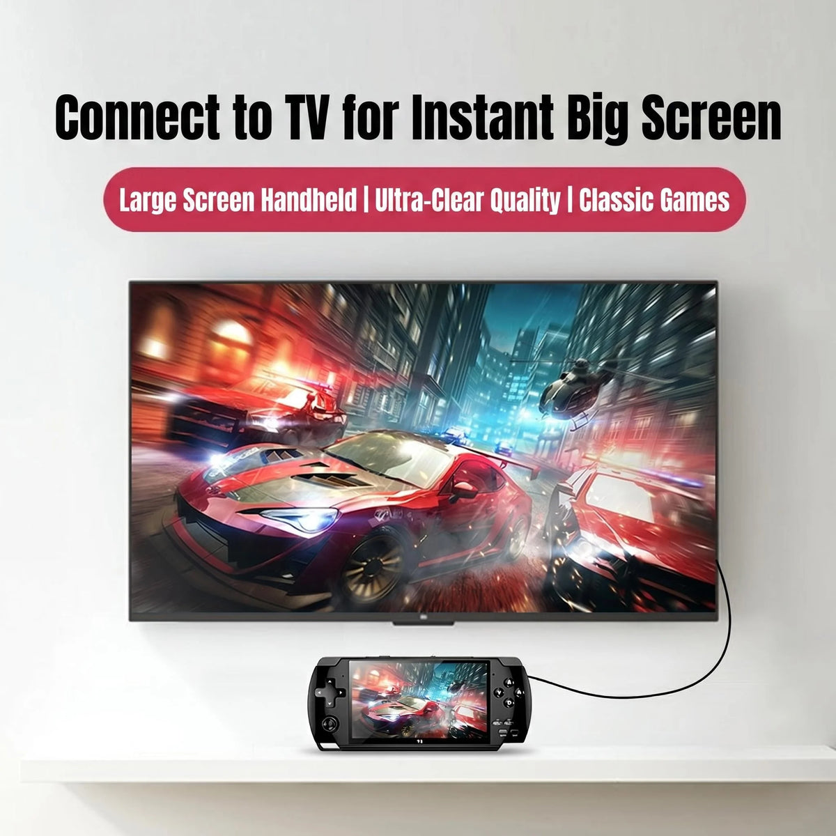 Retro Handheld Game Console 4.5 Inch IPS Screen Linux System Portable