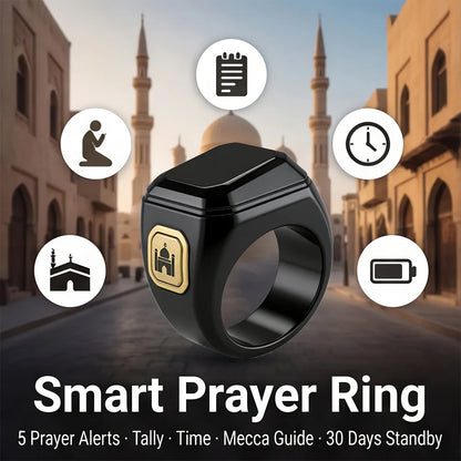 Newest Ring Smart Prayer Ring Prayer Reminder Tasbih Counter Time