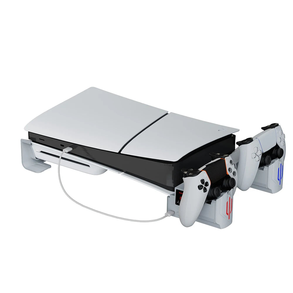 Horizontal Cooling Stand With Controller Charger RGB Light Adjustable