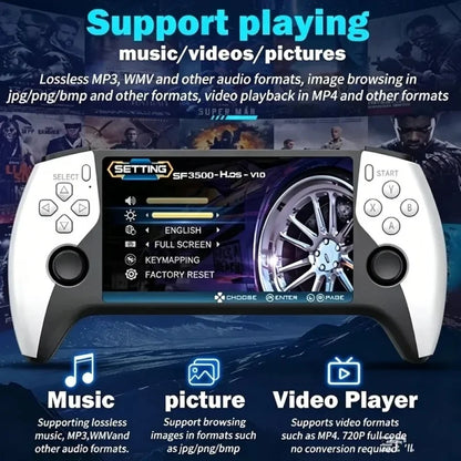 Portable Retro Handheld Game Console 3.5‑inch HD Large Screen Dual
