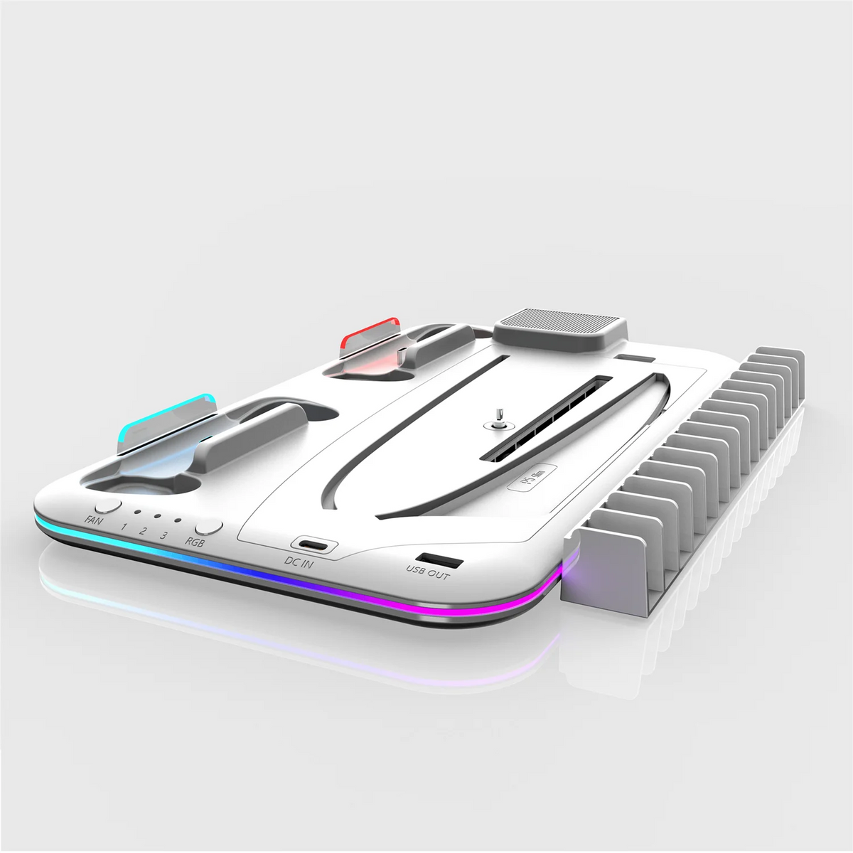RGB Light And 3 Levels Turbo Cooling Station With Controller Charging