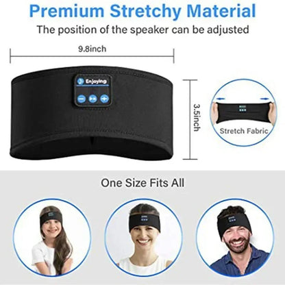 Wireless Bluetooth Headband Earphones Sports Headphones Elastic