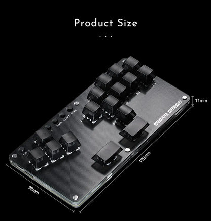 Cosmox Mini Stickless Arcade Controller Fightstick Hitbox For PC
