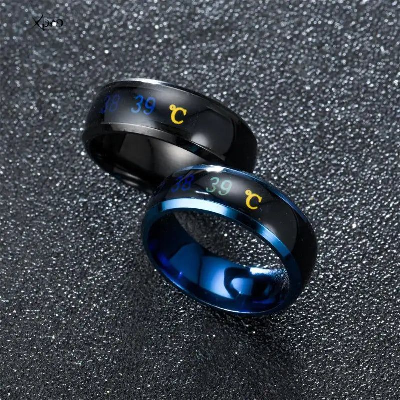 Smart Stainless Steel Multifunctional Ring For Couples Mood Changes