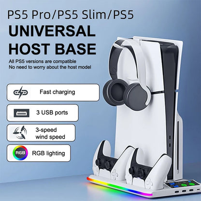 For Console Slim/console Stand Cooling Holder & Controller Charging