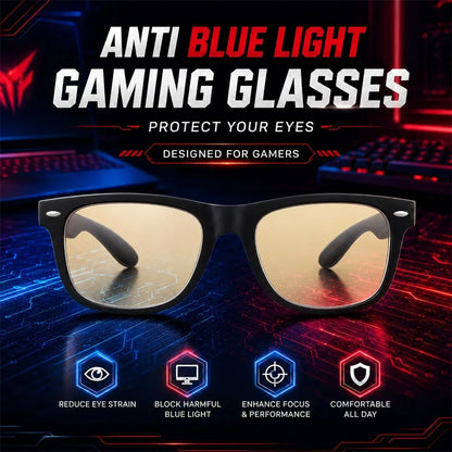 Gaming Anti Blue Light Glasses HD Clear Lens Anti Glare Computer