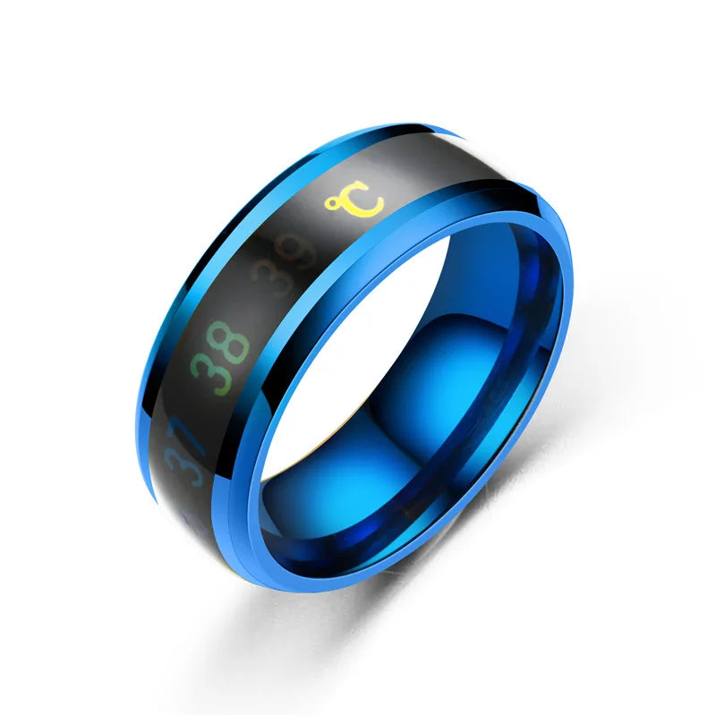 Smart Stainless Steel Multifunctional Ring For Couples Mood Changes