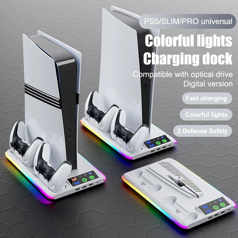 For Console Slim/console Stand Cooling Holder & Controller Charging