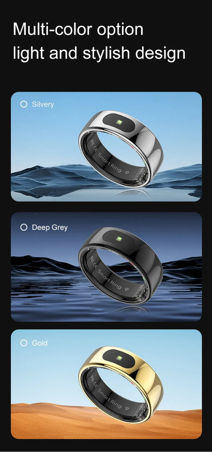 R08 Smart Ring For Men Women Touch Control Function Health Monitor