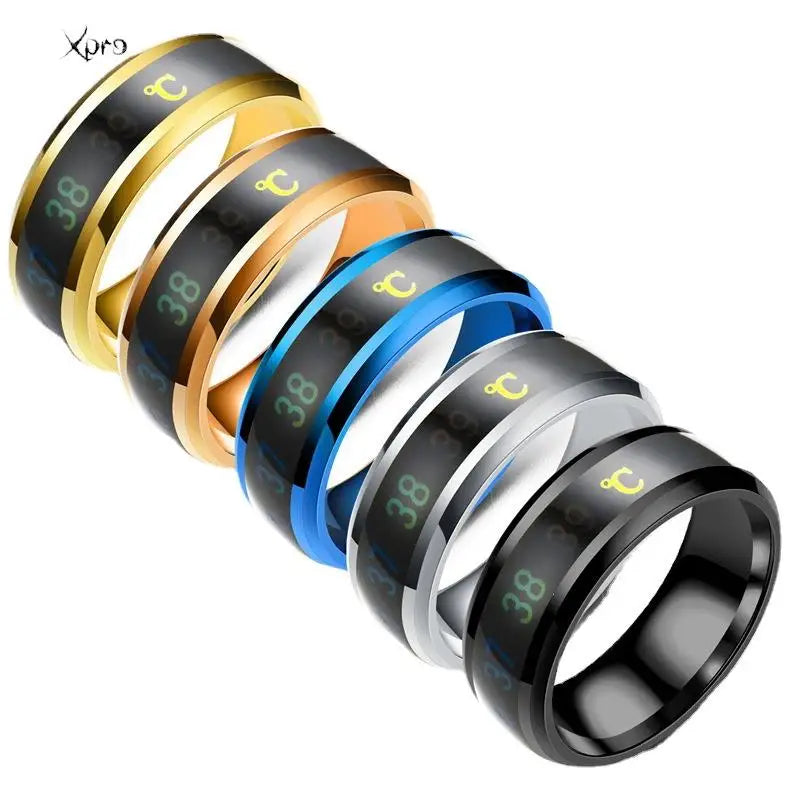 Smart Stainless Steel Multifunctional Ring For Couples Mood Changes