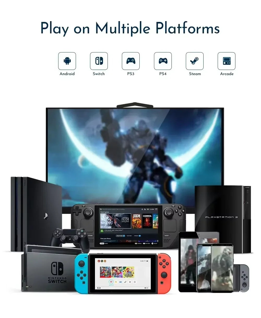 Arcade Hitbox Controller Fight Stick Joystick Hitbox Controller RGB Ke